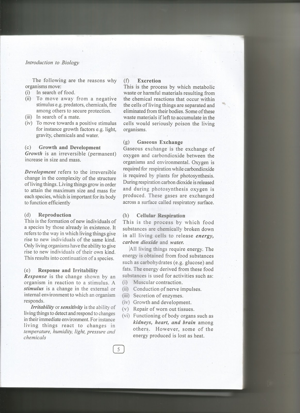 Biology Form 5 Kssm Notes / Short Note Biology Form 5Chapter 1